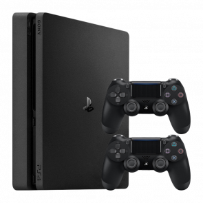 Набір Консоль Sony PlayStation 4 Slim 500GB Black Б/У  + Геймпад Бездротовий DualShock 4 Version 2 - Retromagaz